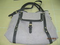 Suede Bag With Leather Trims