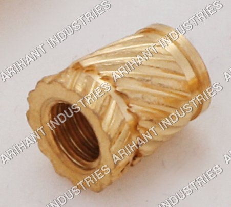 Brass Cross Knurling Insert