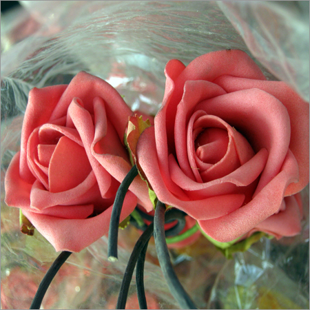 Decorative Items - Foam Small Pink Rose, 2 Pieces | Elegant Design, Durable, Easy to Clean, Versatile Use