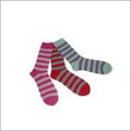 Baby Socks - Cotton Blend, 8cm Length, Multicolor Striped Design | Colorfast, Easy Wash, Soft Fabric, Vivid Colors, Skin Friendly, Wrinkle Free