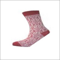 Mercerized Cotton Socks - Mercerized Cotton, Various Sizes, Burgundy | Soft, Durable, Breathable, Elastic, Patterned Design