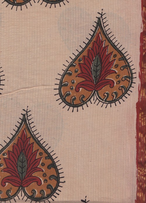 Cotton Zari Pati Suit Design