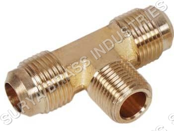 Brass flare-male-branch-tee