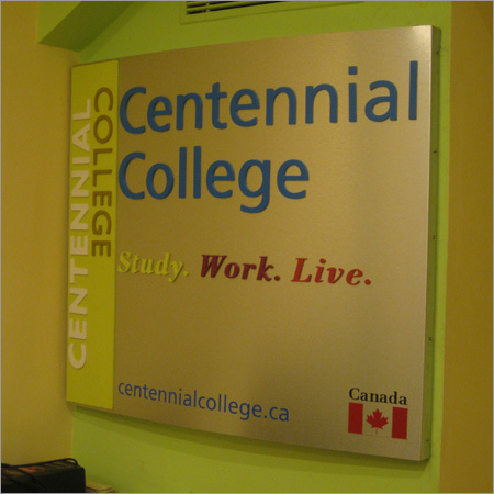 ACP with 3D Letters - Aluminum Composite Panel, Variable Size, Gold, Anodized Finish | Durable, Weatherproof, Customizable, Easy Installation