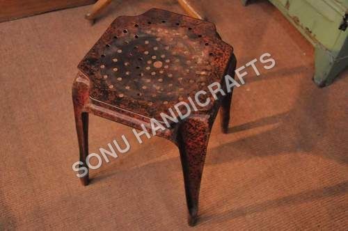 Wood Metal Stool