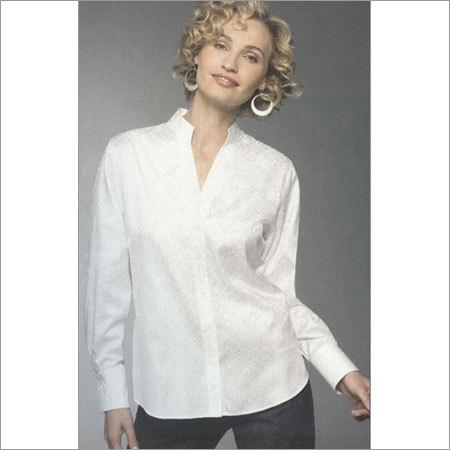 Ladies White Blouse Full Sleeve