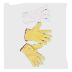 Yellow Grain Driving Gloves