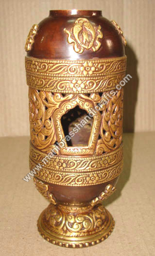 Metal Incense Burner Flower Pot Shape