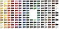Paint Colour Shade Charts