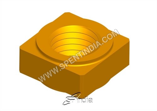 BRASS Square Nut - Customizable Size, Metric Thread | Durable, Corrosion Resistant, Easy Install