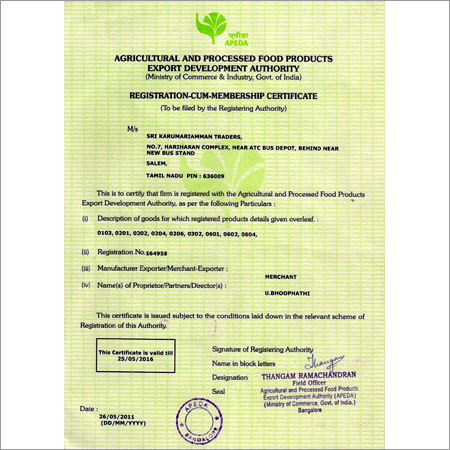 Certificates