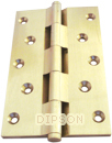 Brass Railway Hinges (S.M. + Knob)