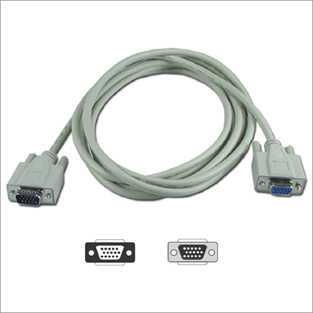 VGA Cable - PVC Jacket, 1.5 Meter Length | Shock Resistant, Flexible, Strong 15-Pin Connectivity