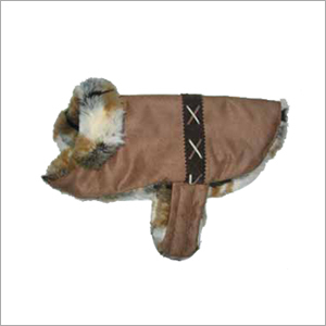 Dog Leather Fur Coat