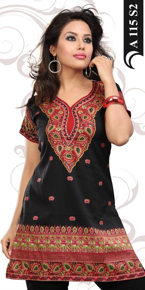 Crepe Kurtis Manufacturer Exporters India