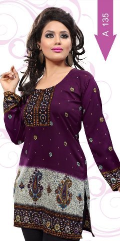 Manufacturer Exporters OF Crepe Kurtis India