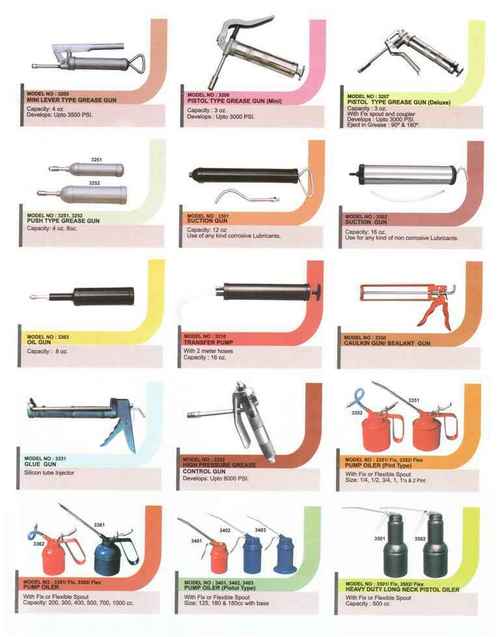 BUCKET TYPE GREASE GUNS