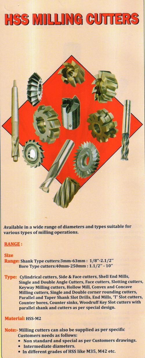 Hss Milling Catters