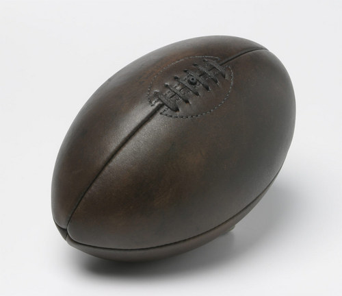 LIGHT NATURAL LEATHER AFL FOOTY