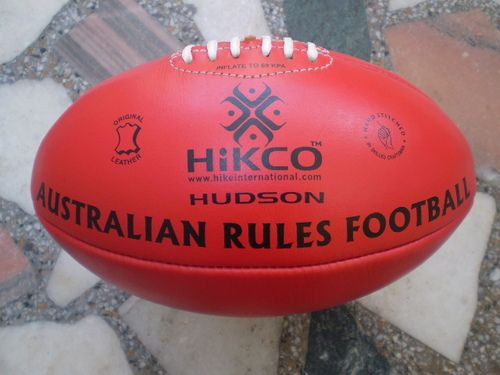 Red Hudson Australian Rule Footballs