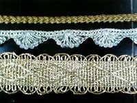 Handmade Borders - Zari Thread, Custom Size, White Color | Smooth Texture, Lightweight, Durable, Imperial Look