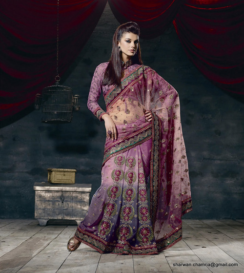 Lengha Style Designer Saree