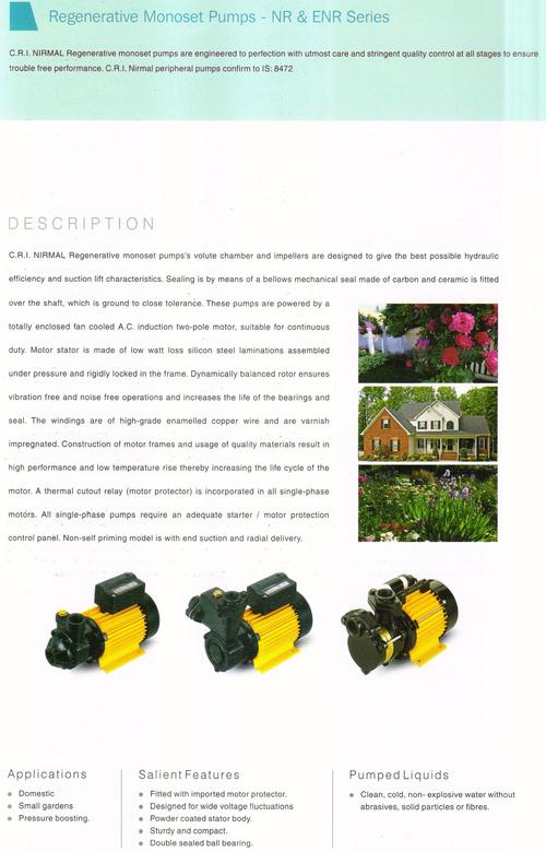 Regenerative Monoset Pumps-NR & ENR Series