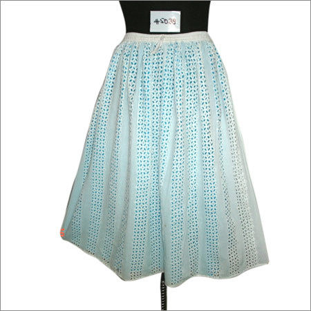 Embroidered Cotton Computer Embroidery Skirt