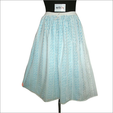 Cotton Computer Embroidery Skirt