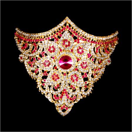 Kreetam - Gold with Ruby, Varied Dimensions | Intricate Design, Polished Finish, Customizable Prong Setting