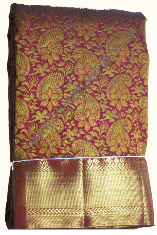 Golden Pure Silk Saree