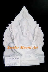 Polishing Marble God Ganesha Stone Statues