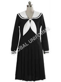 Long Sleeves Black School Uniform