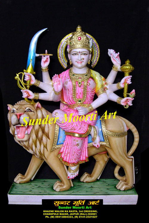 Marble Vaishno Mata Statue