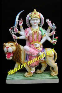 Marble Bhagwati Maa Statue