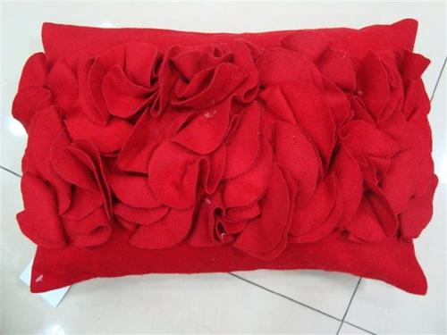 Red Flowers Cushion Cover