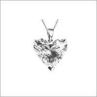 Sliver Platinum Heart Shaped Pendants