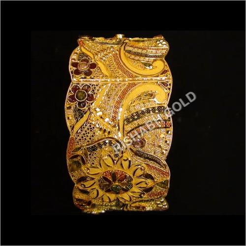 Gold Filigree Kada Bangles