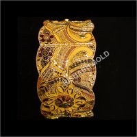 Gold Filigree Kada Bangles