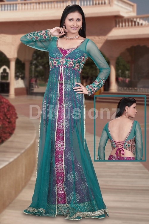 Jacket Style Fish cut Lehnga