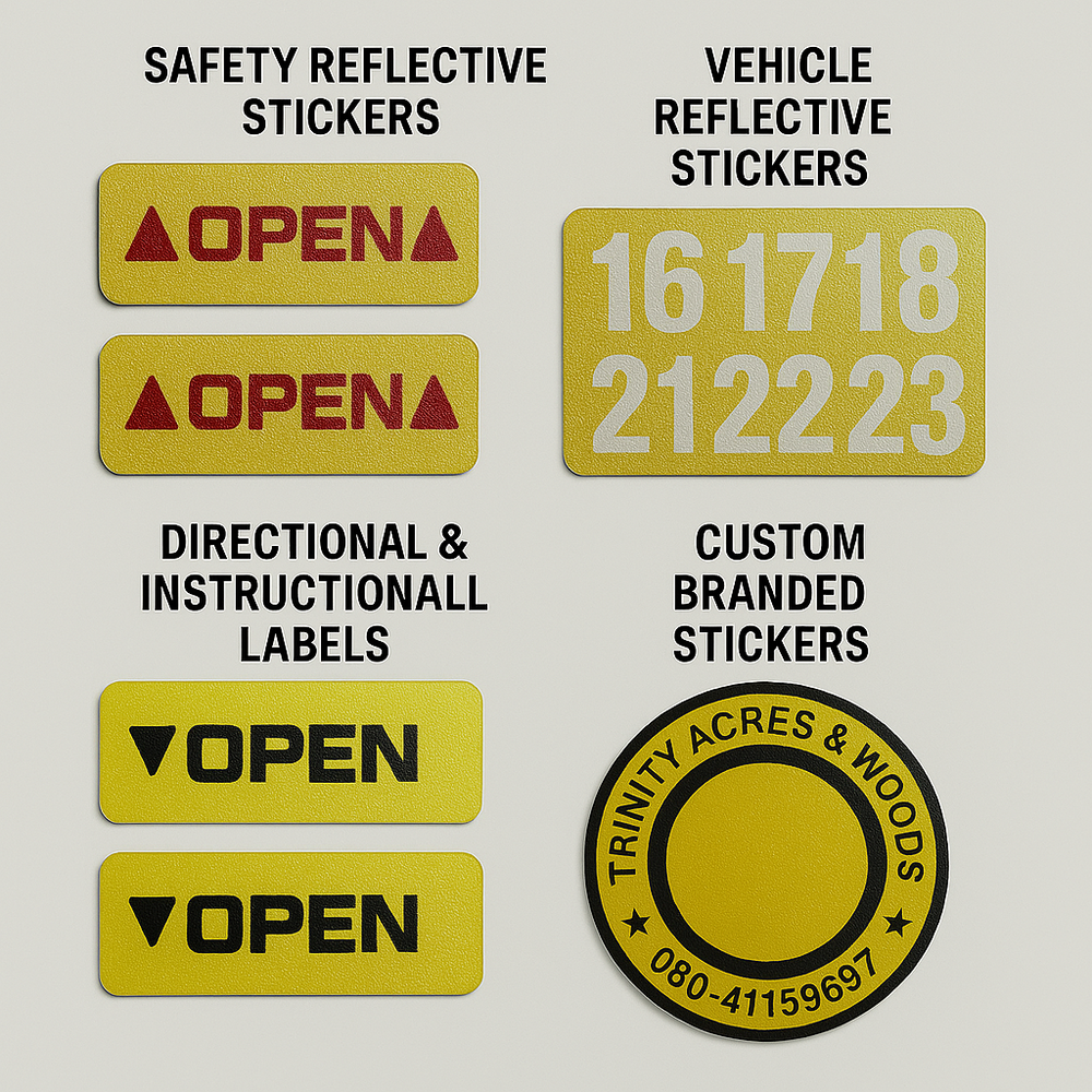 Reflective Sticker - Coating Type: Glossy / Matte / Anti-Scratch Coating