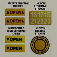 Reflective Sticker - Coating Type: Glossy / Matte / Anti-scratch Coating