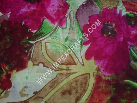 Screen printed scarves