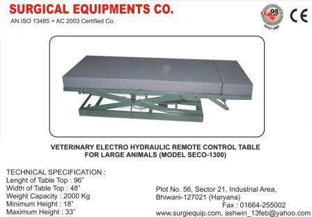 Large Animal OT Table