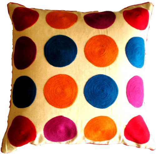Circle Print Cushion Covers