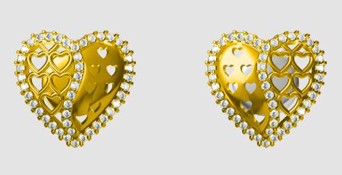 heart earring Jewellery