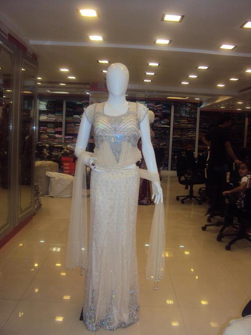 fancy wedding saree