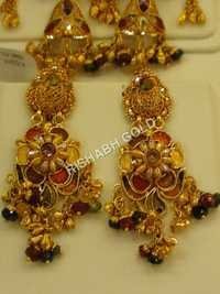 Studded Gold Earrings