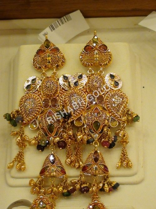 gold hanging earrings with price