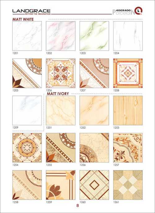 Matt White & Ivory Series Porcelain Floor Tiles